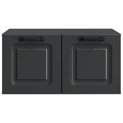 Mobile Porta TV da Muro Nero 59,5 x 41 x 30 cm | homemem39