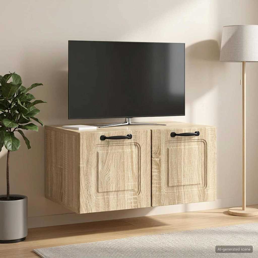 Mobile Porta TV da Muro Rovere Sonoma 59,5 x 41 x 30 cm
