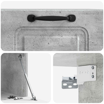 Mobile Porta TV da Muro Grigio Cemento 59,5 x 41 x 30 cm | homemem39