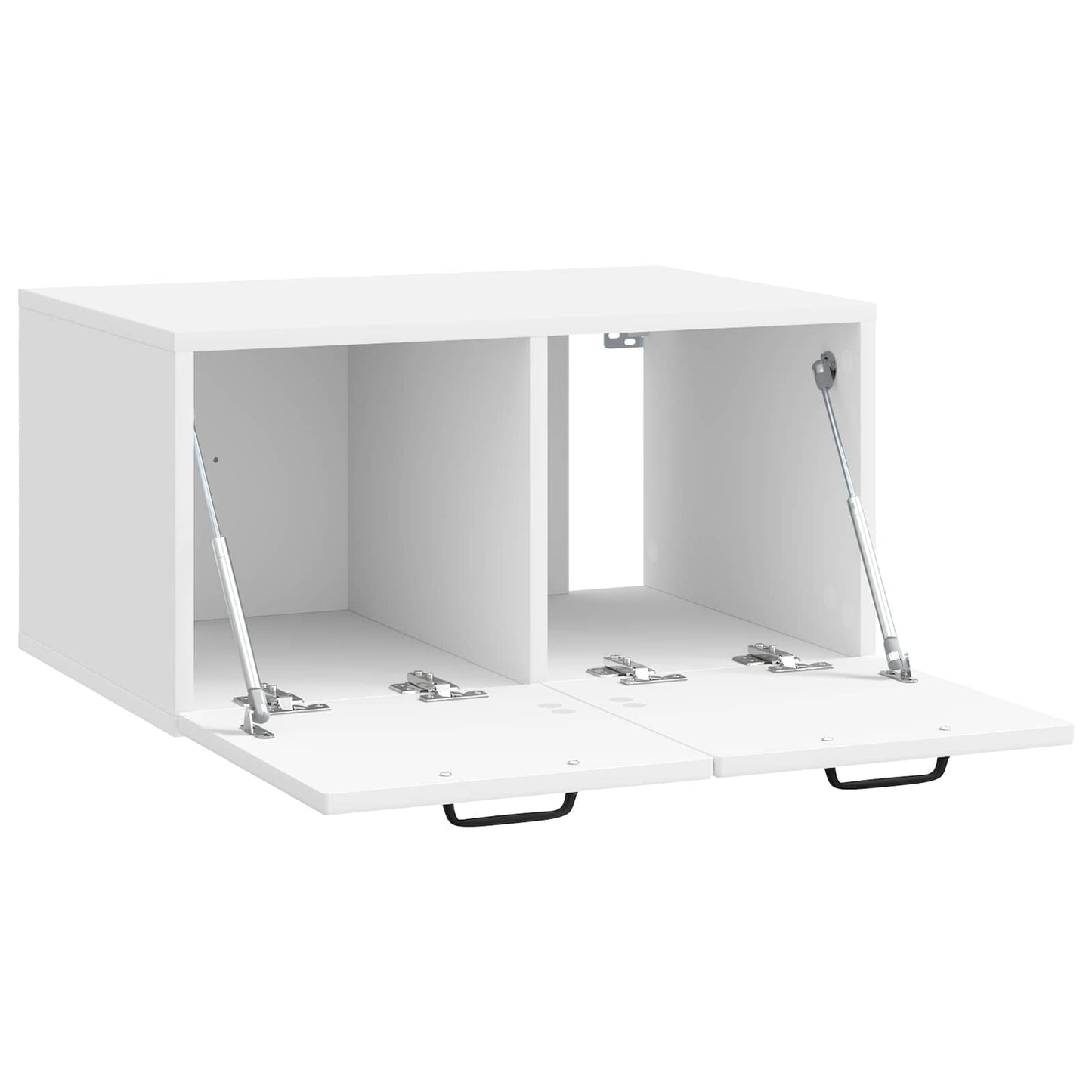 Mobile Porta TV da Muro Bianco Lucido 59,5 x 41 x 30 cm
