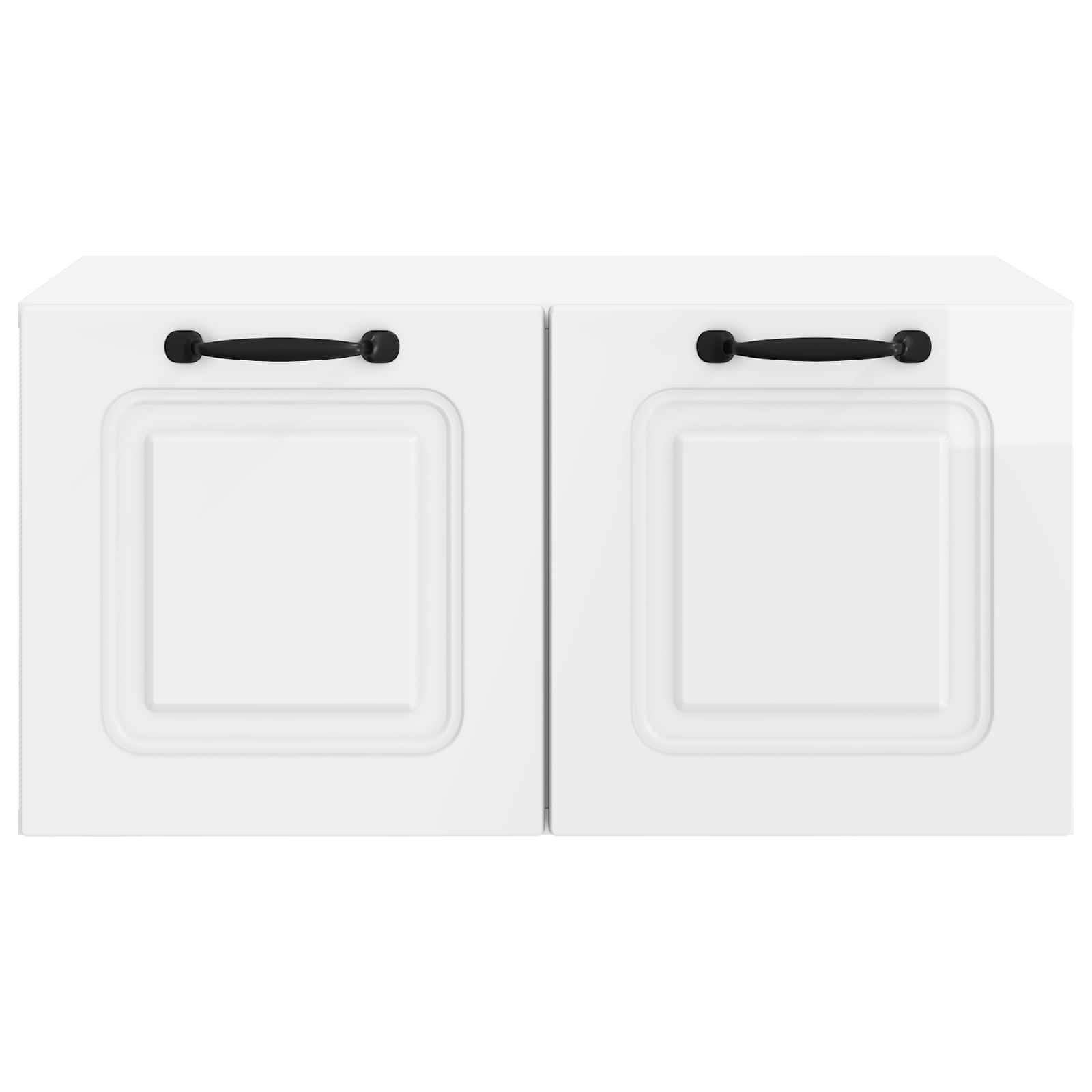 Mobile Porta TV da Muro Bianco Lucido 59,5 x 41 x 30 cm | homemem39