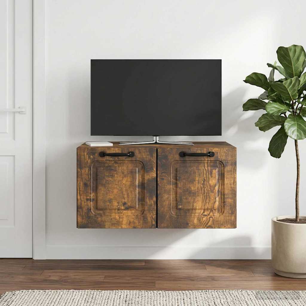 Mobile Porta TV da Muro Rovere Fumo 59,5 x 41 x 30 cm