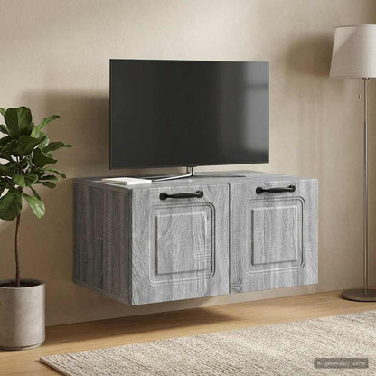 Mobile Porta TV da Muro Grigio Sonoma 59,5 x 41 x 30 cm