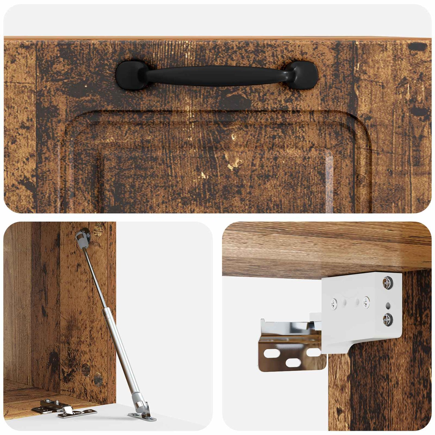 Mobile Porta TV da Muro Legno antico 59,5 x 41 x 30 cm | homemem39