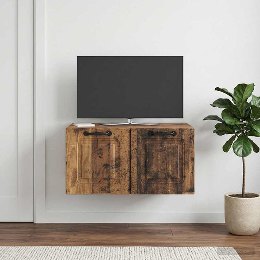 Mobile Porta TV da Muro Legno antico 59,5 x 41 x 30 cm