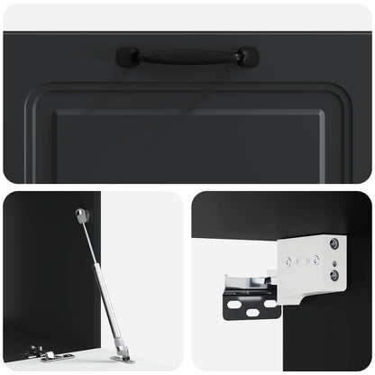 Mobile Porta TV da Muro Nero 78,5 x 41 x 30 cm | homemem39