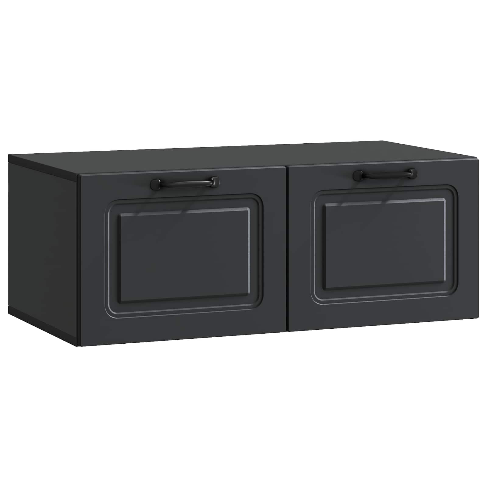 Mobile Porta TV da Muro Nero 78,5 x 41 x 30 cm | homemem39