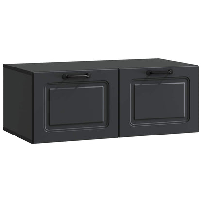 Mobile Porta TV da Muro Nero 78,5 x 41 x 30 cm | homemem39
