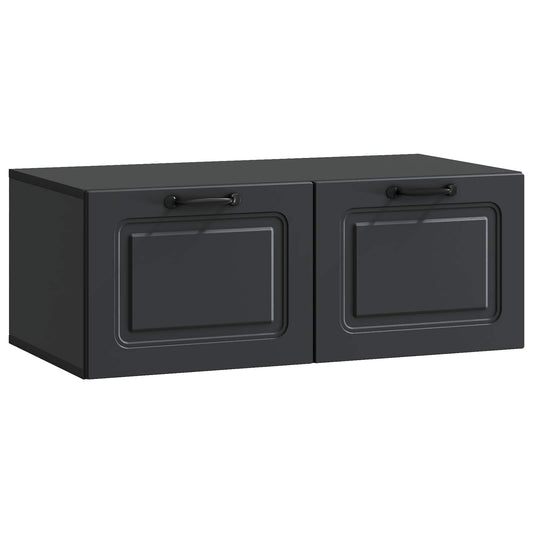 Mobile Porta TV da Muro Nero 78,5 x 41 x 30 cm