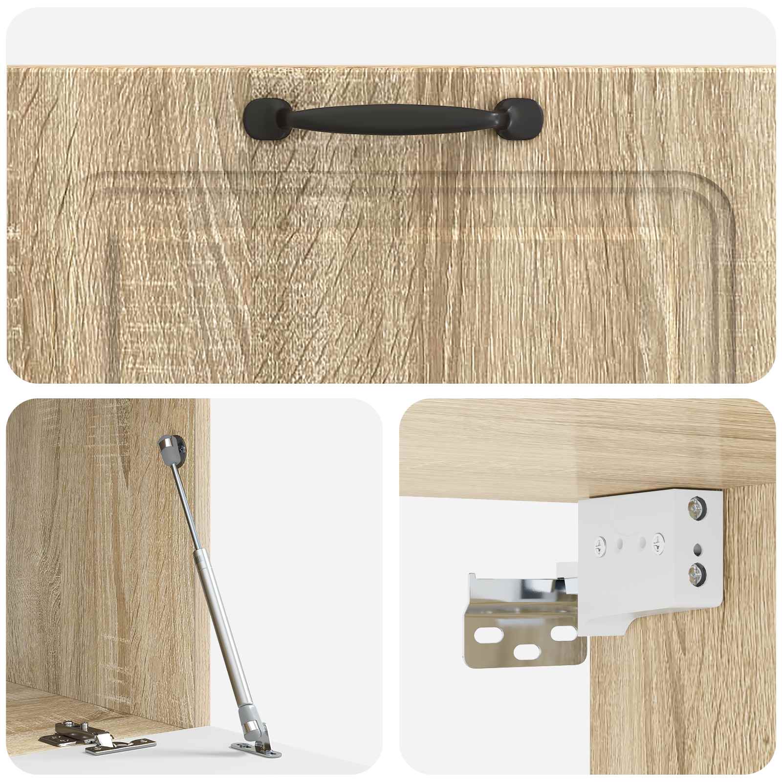 Mobile Porta TV da Muro Rovere Sonoma 78,5 x 41 x 30 cm | homemem39