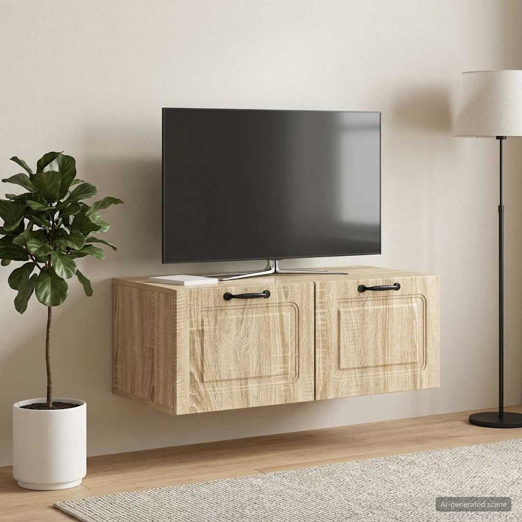 Mobile Porta TV da Muro Rovere Sonoma 78,5 x 41 x 30 cm