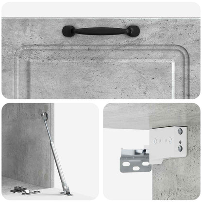 Mobile Porta TV da Muro Grigio Cemento 78,5 x 41 x 30 cm