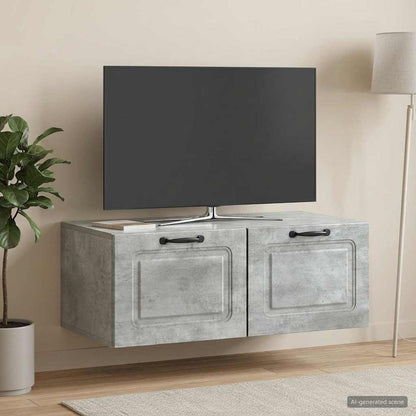 Mobile Porta TV da Muro Grigio Cemento 78,5 x 41 x 30 cm