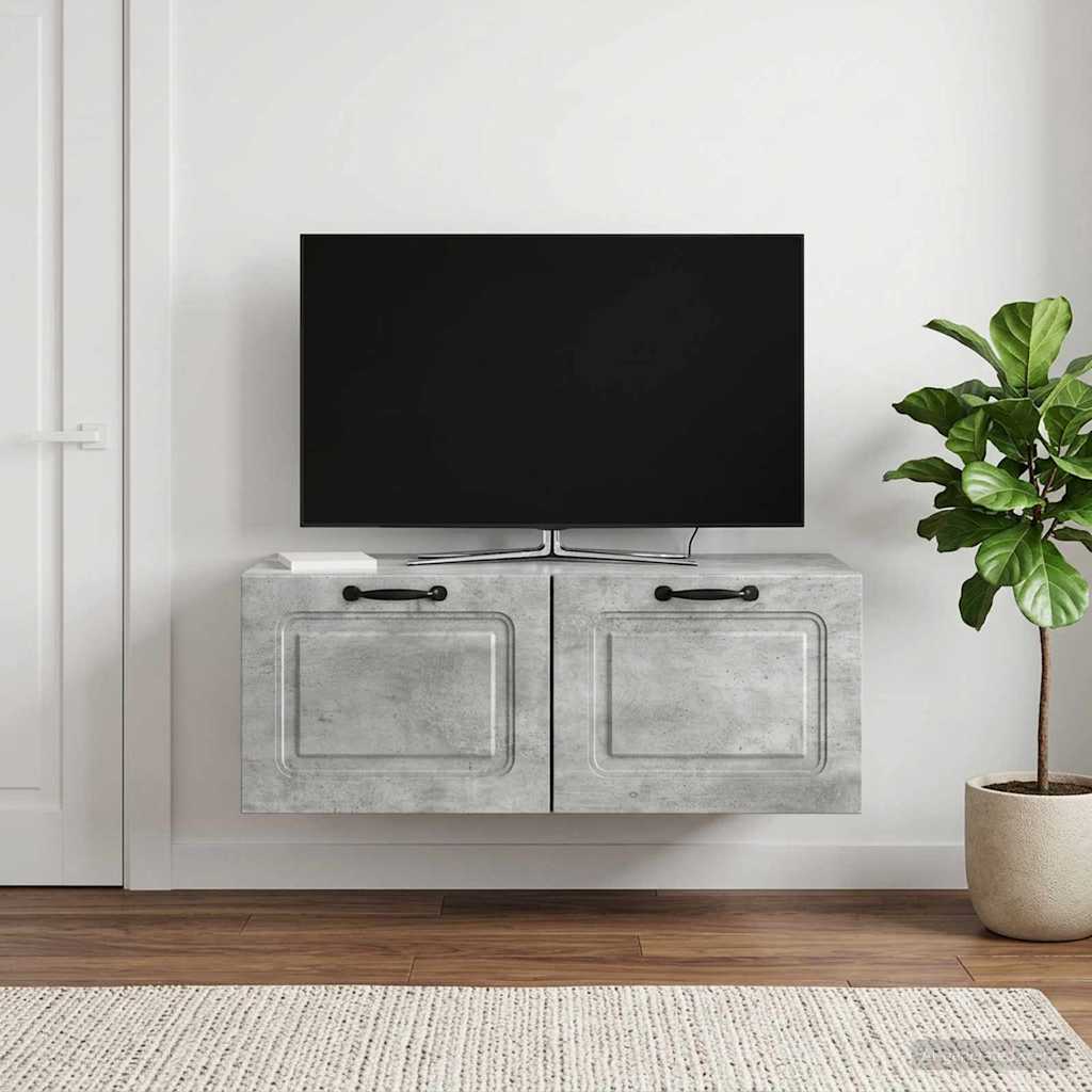 Mobile Porta TV da Muro Grigio Cemento 78,5 x 41 x 30 cm