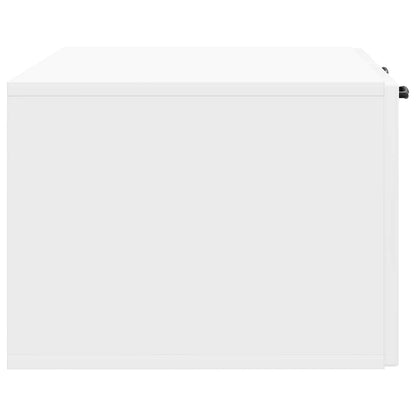 Mobile Porta TV da Muro Bianco Lucido 78,5 x 41 x 30 cm | homemem39