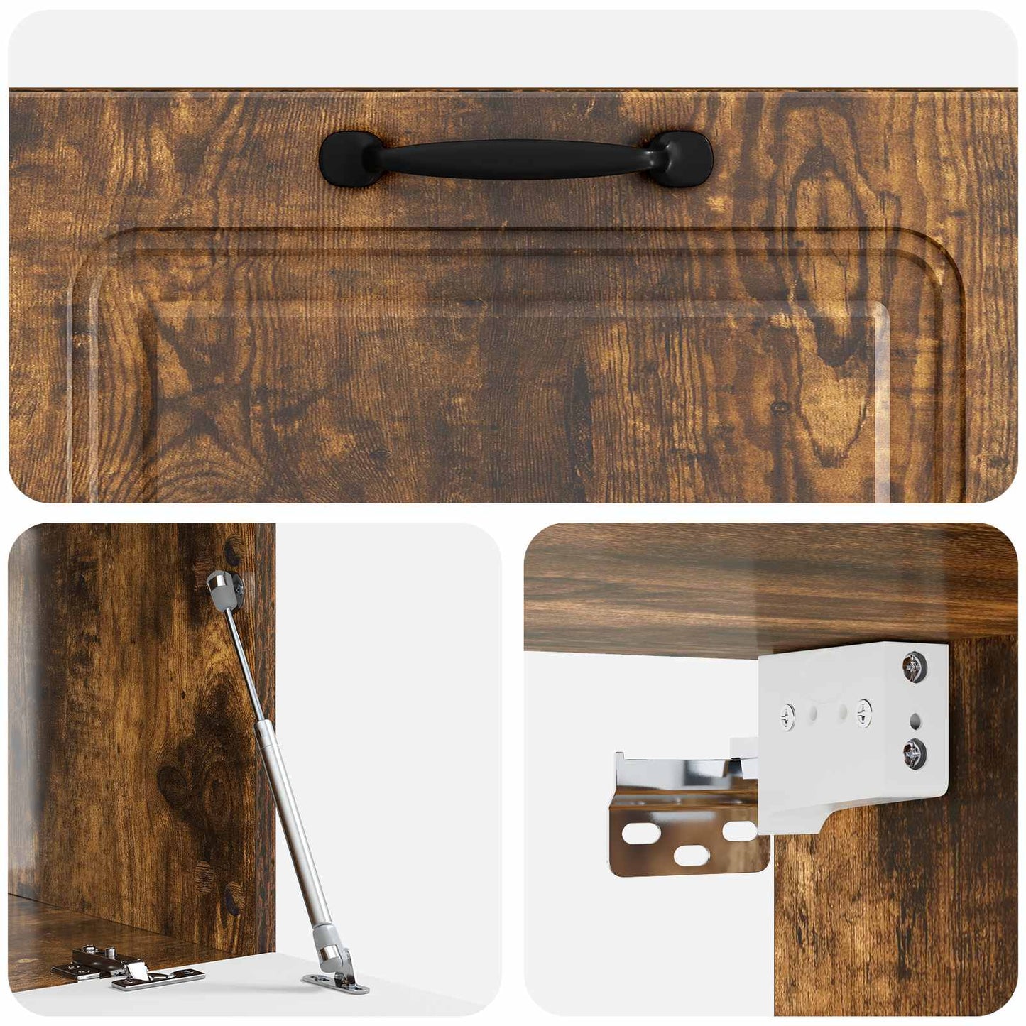 Mobile Porta TV da Muro Rovere Fumo 78,5 x 41 x 30 cm | homemem39
