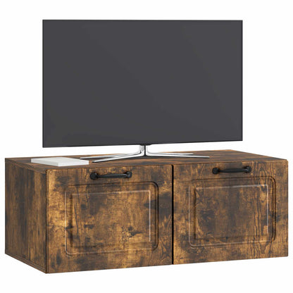 Mobile Porta TV da Muro Rovere Fumo 78,5 x 41 x 30 cm