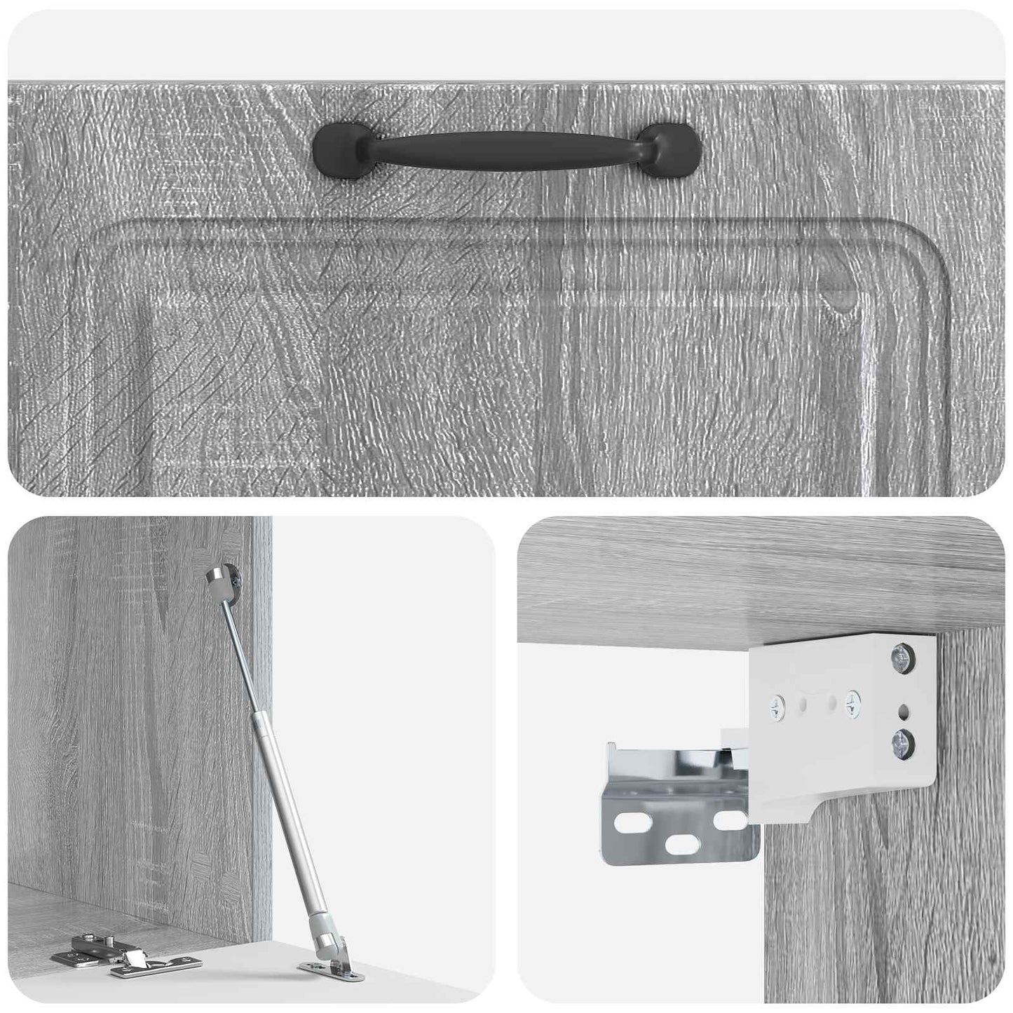 Mobile Porta TV da Muro Grigio Sonoma 78,5 x 41 x 30 cm | homemem39