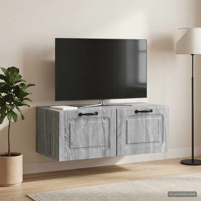 Mobile Porta TV da Muro Grigio Sonoma 78,5 x 41 x 30 cm