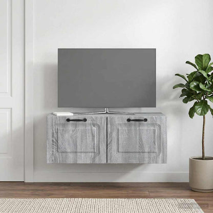 Mobile Porta TV da Muro Grigio Sonoma 78,5 x 41 x 30 cm