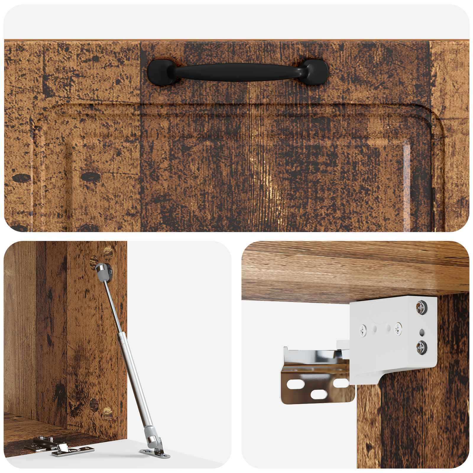 Mobile Porta TV da Muro Legno antico 78,5 x 41 x 30 cm | homemem39