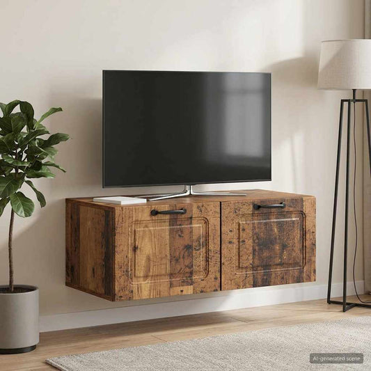 Mobile Porta TV da Muro Legno antico 78,5 x 41 x 30 cm