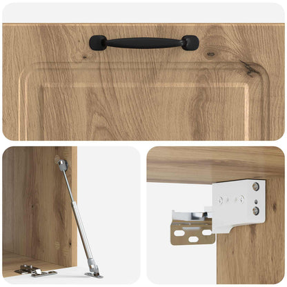 Mobile Porta TV da Muro Rovere Artigianale 78,5 x 41 x 30 cm