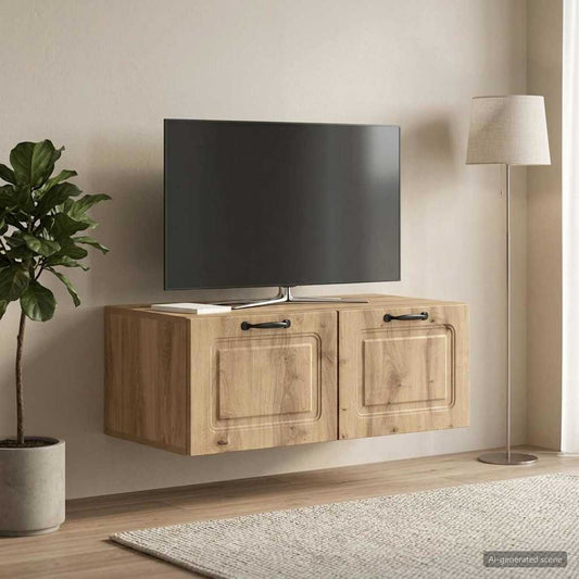 Mobile Porta TV da Muro Rovere Artigianale 78,5 x 41 x 30 cm