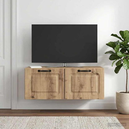 Mobile Porta TV da Muro Rovere Artigianale 78,5 x 41 x 30 cm
