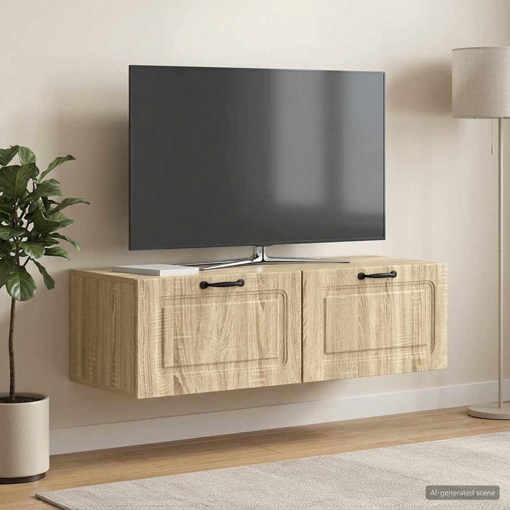 Mobile Porta TV da Muro Rovere Sonoma 98 x 41 x 30 cm