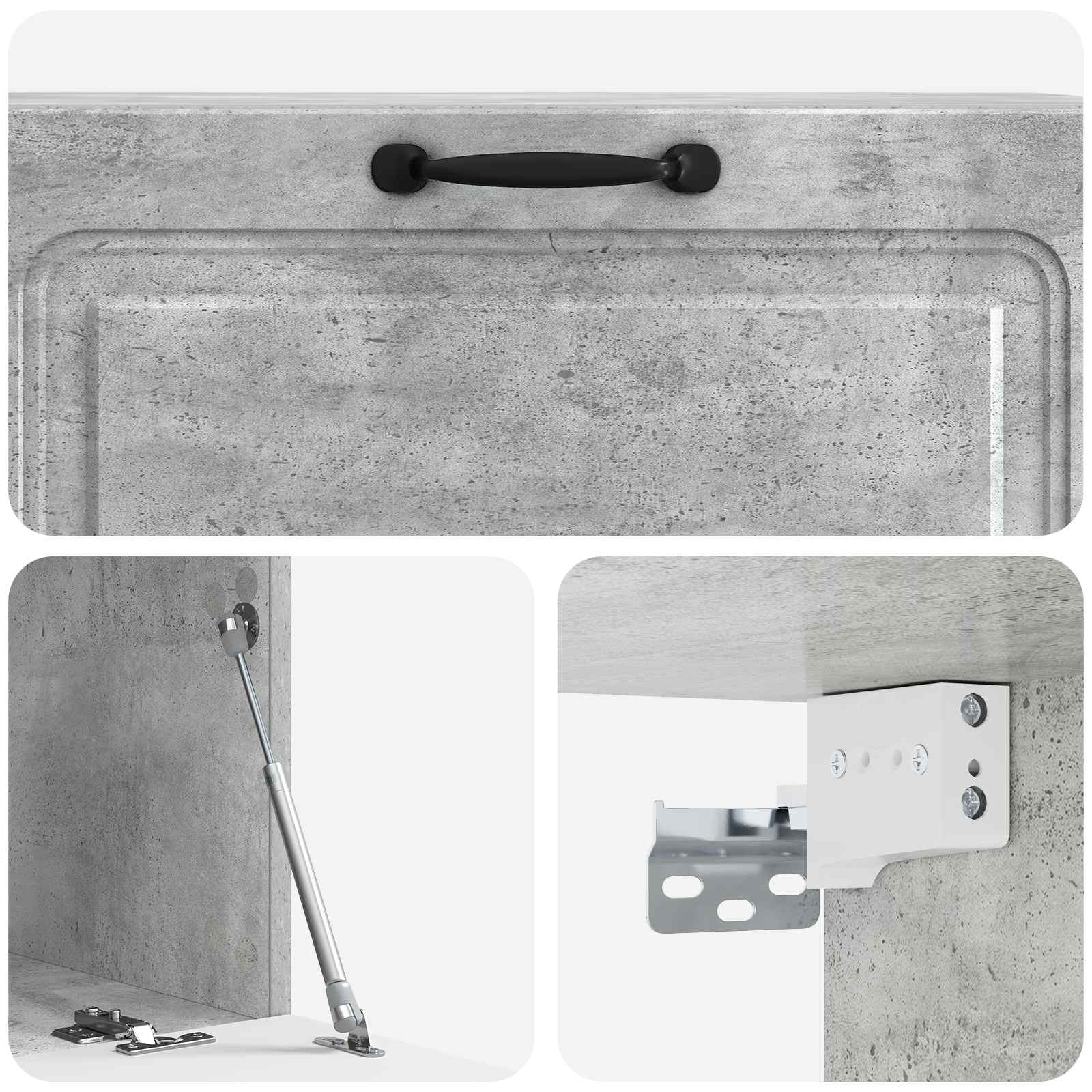 Mobile Porta TV da Muro Grigio Cemento 98 x 41 x 30 cm | homemem39