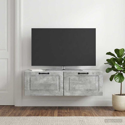 Mobile Porta TV da Muro Grigio Cemento 98 x 41 x 30 cm