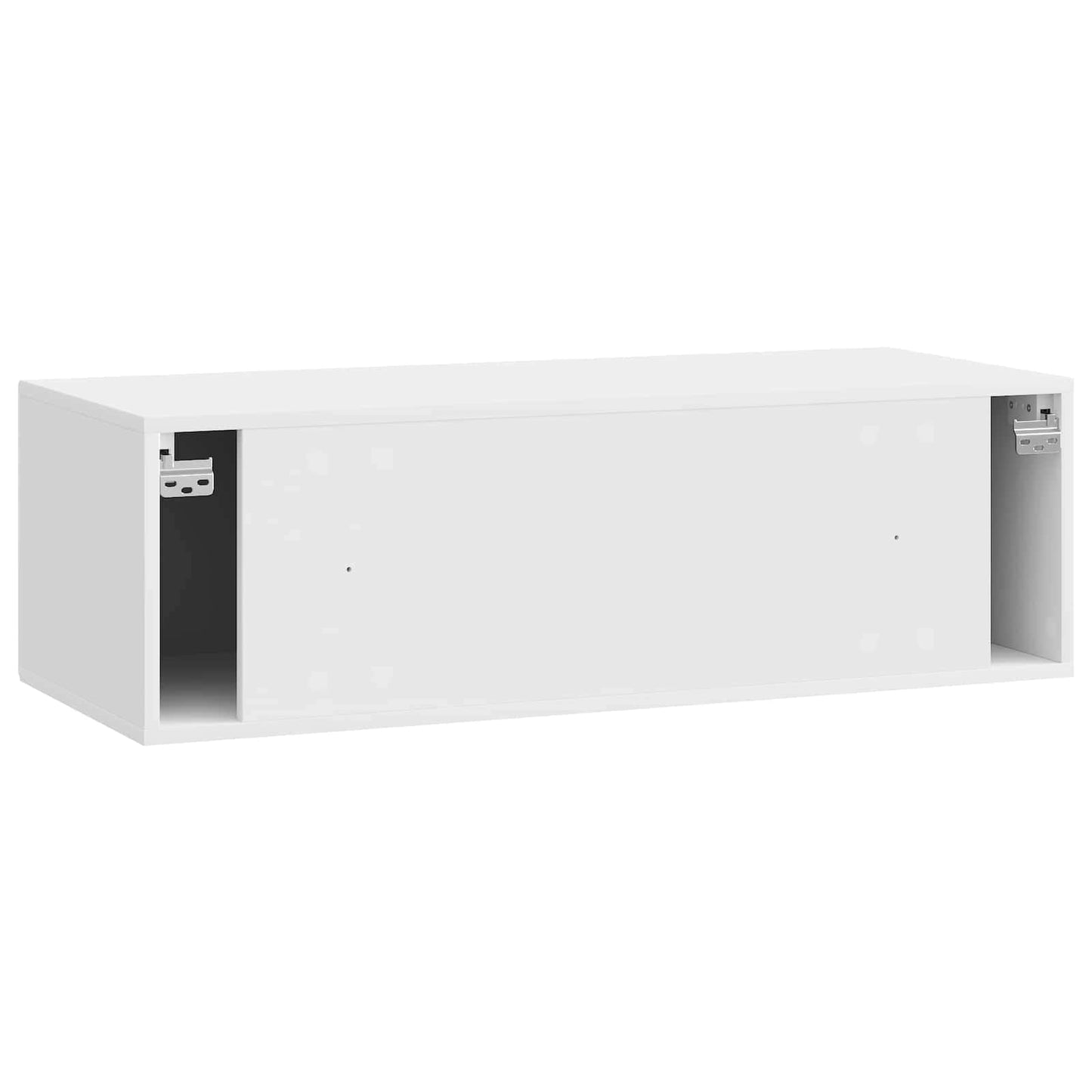 Mobile Porta TV da Muro Bianco Lucido 98 x 41 x 30 cm | homemem39