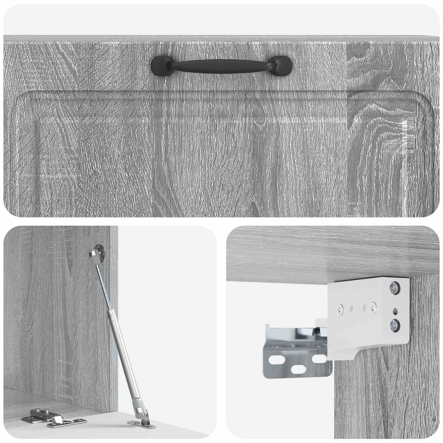 Mobile Porta TV da Muro Grigio Sonoma 98 x 41 x 30 cm | homemem39