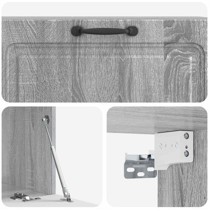 Mobile Porta TV da Muro Grigio Sonoma 98 x 41 x 30 cm | homemem39