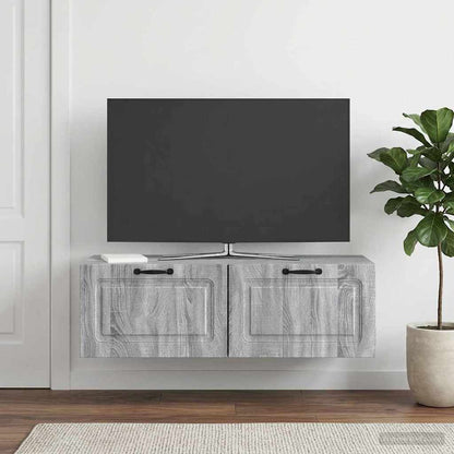 Mobile Porta TV da Muro Grigio Sonoma 98 x 41 x 30 cm