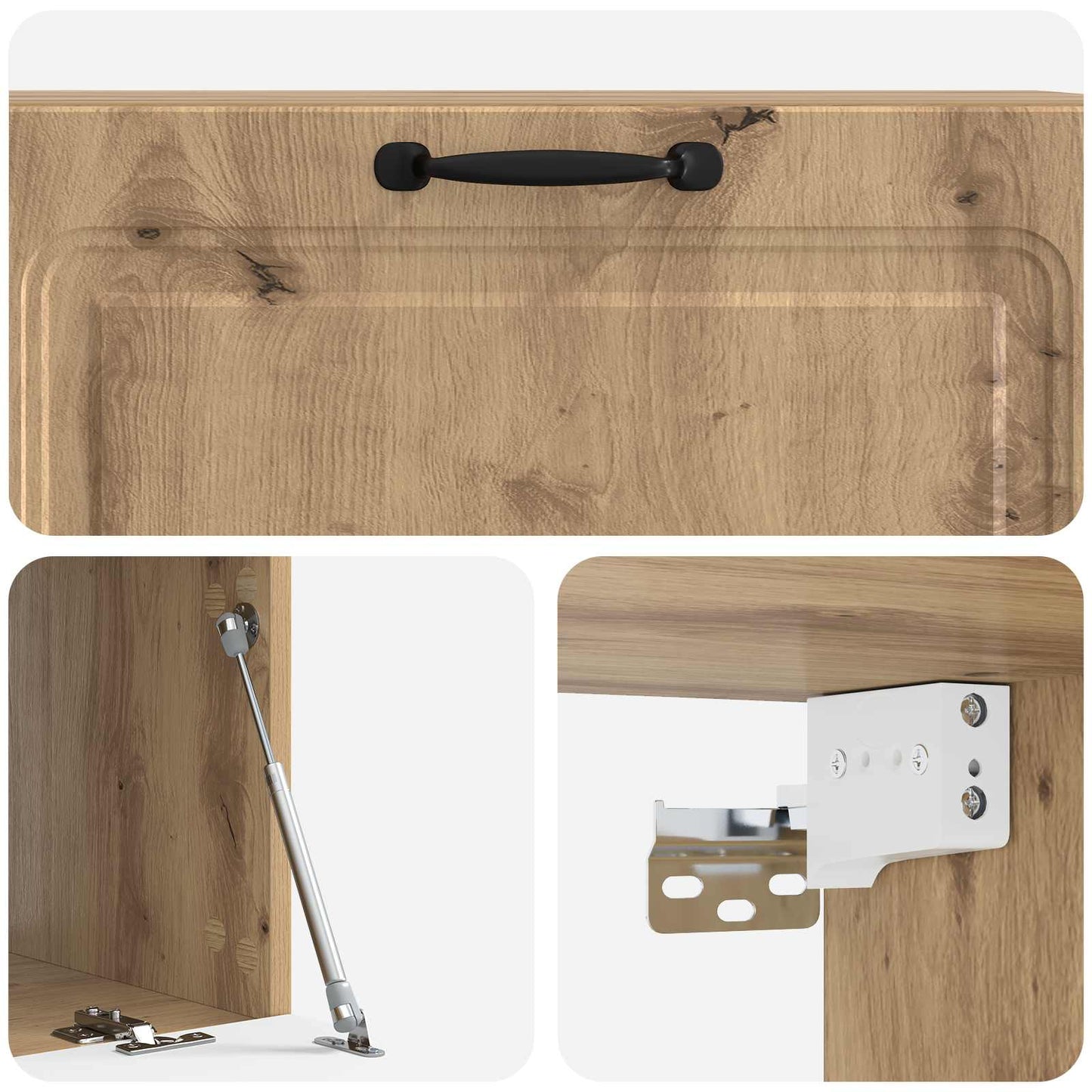 Mobile Porta TV da Muro Rovere Artigianale 98 x 41 x 30 cm