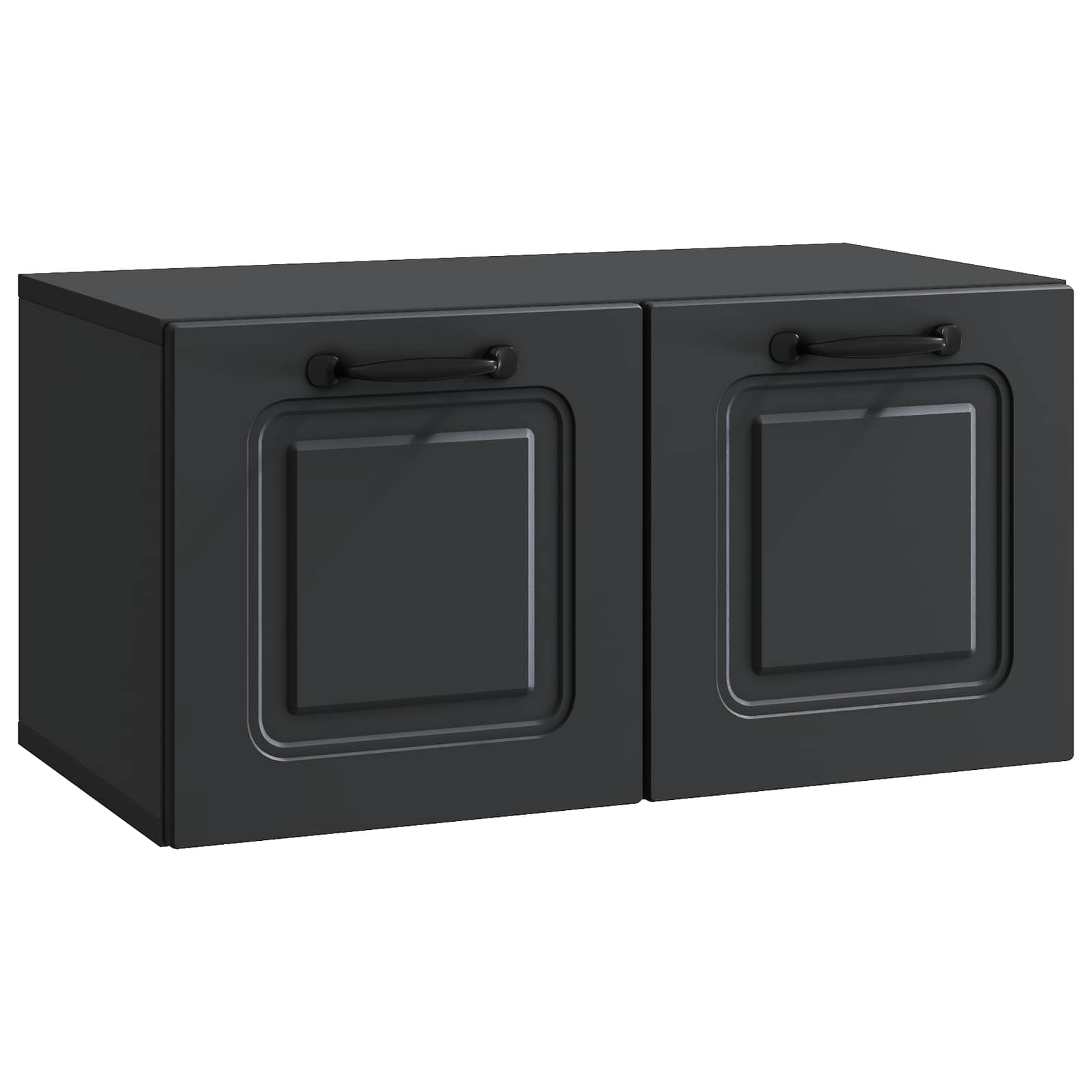 Mobile Porta TV da Muro Nero 59,5 x 31 x 30 cm | homemem39