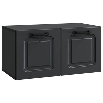 Mobile Porta TV da Muro Nero 59,5 x 31 x 30 cm | homemem39