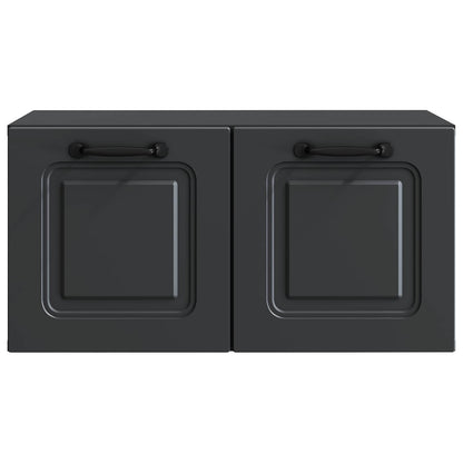 Mobile Porta TV da Muro Nero 59,5 x 31 x 30 cm | homemem39