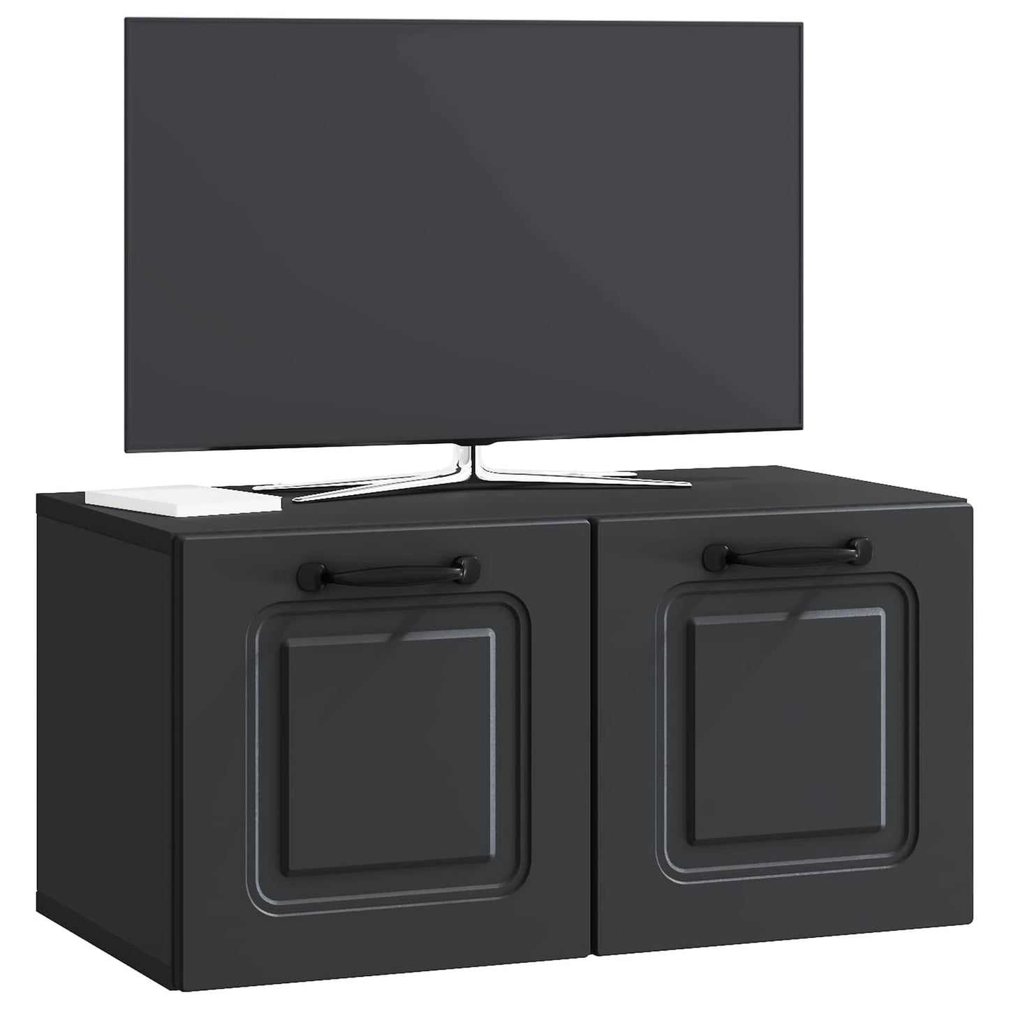 Mobile Porta TV da Muro Nero 59,5 x 31 x 30 cm | homemem39