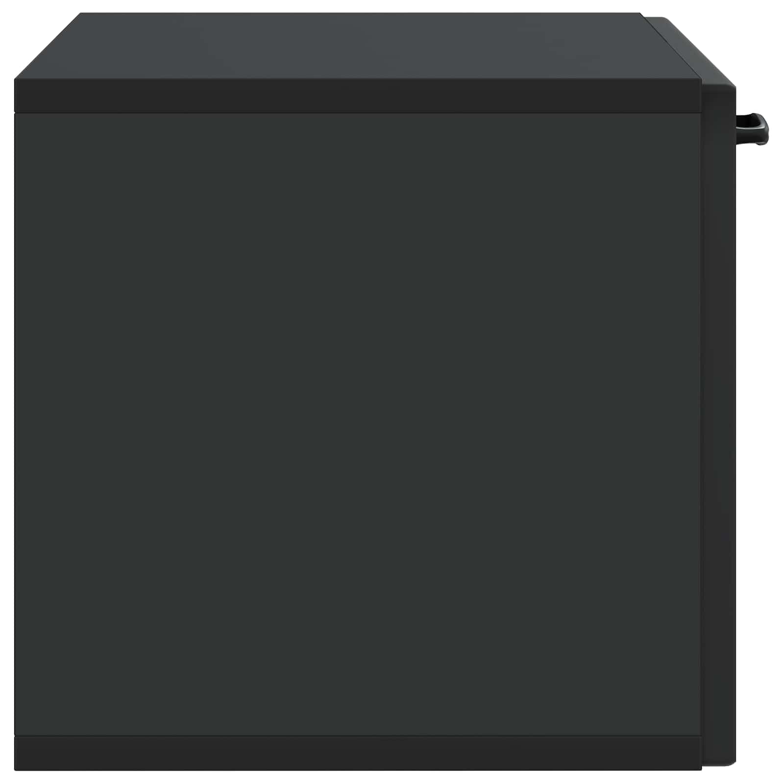 Mobile Porta TV da Muro Nero 59,5 x 31 x 30 cm | homemem39