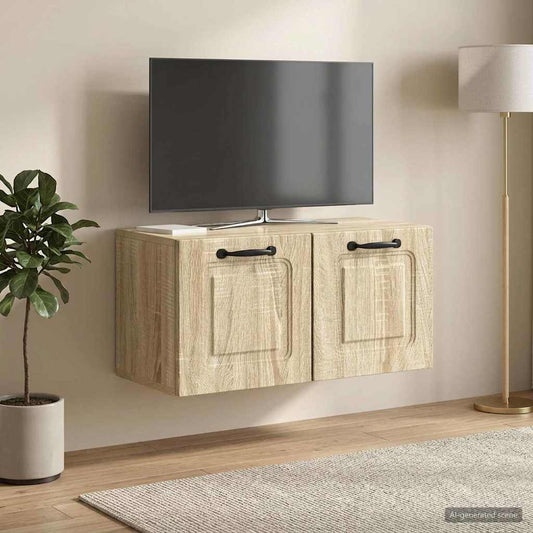Mobile Porta TV da Muro Rovere Sonoma 59,5 x 31 x 30 cm