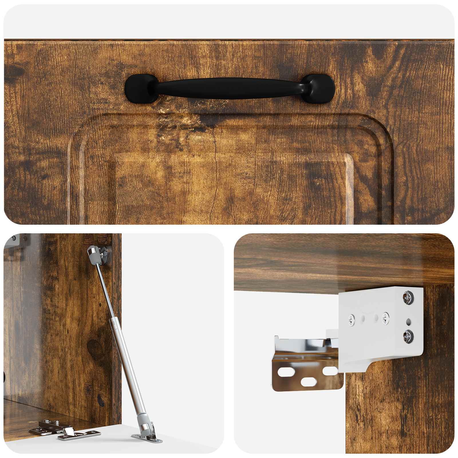 Mobile Porta TV da Muro Rovere Fumo 59,5 x 31 x 30 cm | homemem39