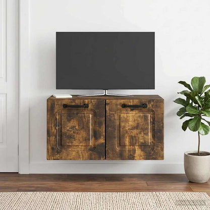 Mobile Porta TV da Muro Rovere Fumo 59,5 x 31 x 30 cm