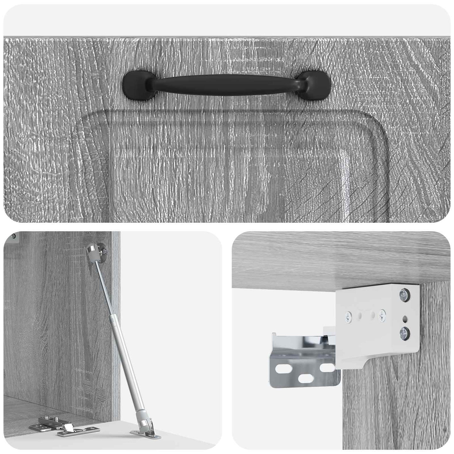 Mobile Porta TV da Muro Grigio Sonoma 59,5 x 31 x 30 cm | homemem39