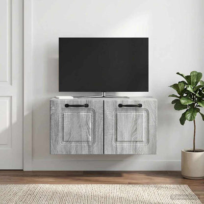 Mobile Porta TV da Muro Grigio Sonoma 59,5 x 31 x 30 cm
