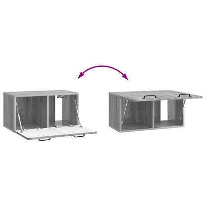 Mobile Porta TV da Muro Grigio Sonoma 59,5 x 31 x 30 cm