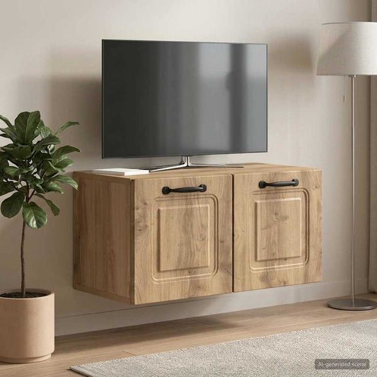Mobile Porta TV da Muro Rovere Artigianale 59,5 x 31 x 30 cm