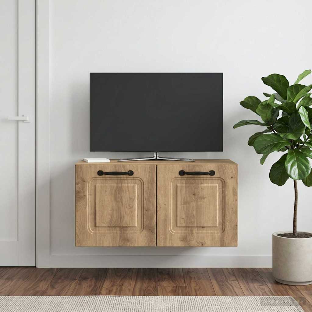 Mobile Porta TV da Muro Rovere Artigianale 59,5 x 31 x 30 cm